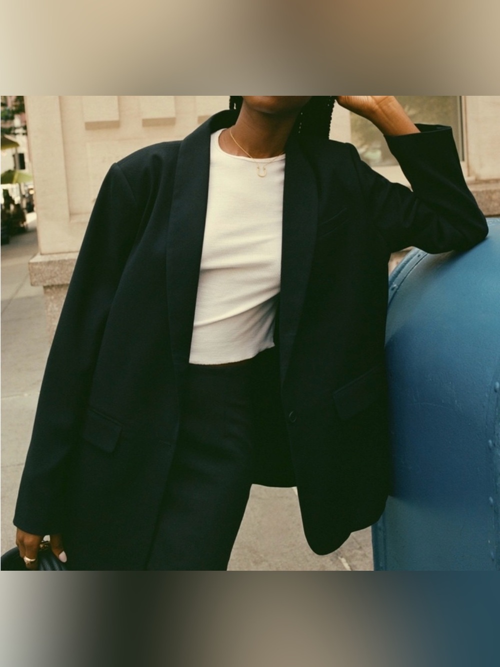 Abercrombie & Fitch Black Women's Oversized Blazer